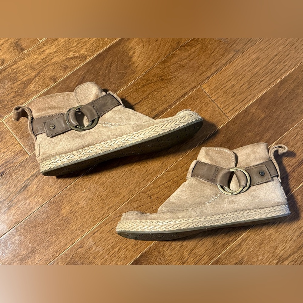 UGG Tan and Brown Boots with Buckle